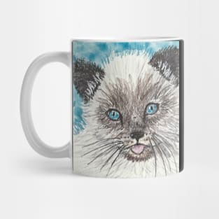 Siamese kitten cat painting Mug